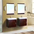 thumbnail image 6 of Bellaterra Home 48.8 in Double wall mount style sink vanity-wood- walnut, 6 of 6