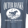 thumbnail image 3 of Instant Message - Outer Banks Running Horse - Women's Short Sleeve Graphic T-Shirt, 3 of 6