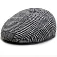 thumbnail image 3 of SikaFu Beret Cap Men Autumn Winter Hat Earflap Cap Thick Warm Men Ear Flap Dad Hat Vintage Newsboy Ivy Flat Cap Male Wool Beret, 3 of 6
