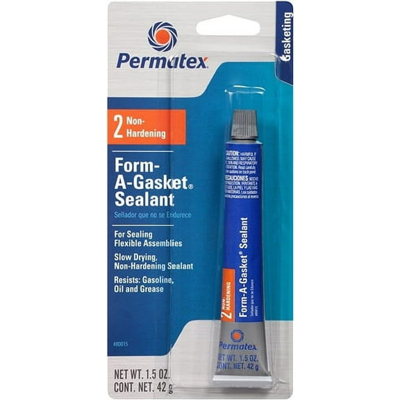 2 PC-Permatex 80015 Gasket Sealer Form-A-Gasket, 1.5 Ounce, Single