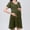 Army Green, variant on Women's Maternity Dress Casual Ruffle Wrap V Neck Short Sleeve High Waist Wrap Midi Dress 2026 Fashion Clothes
