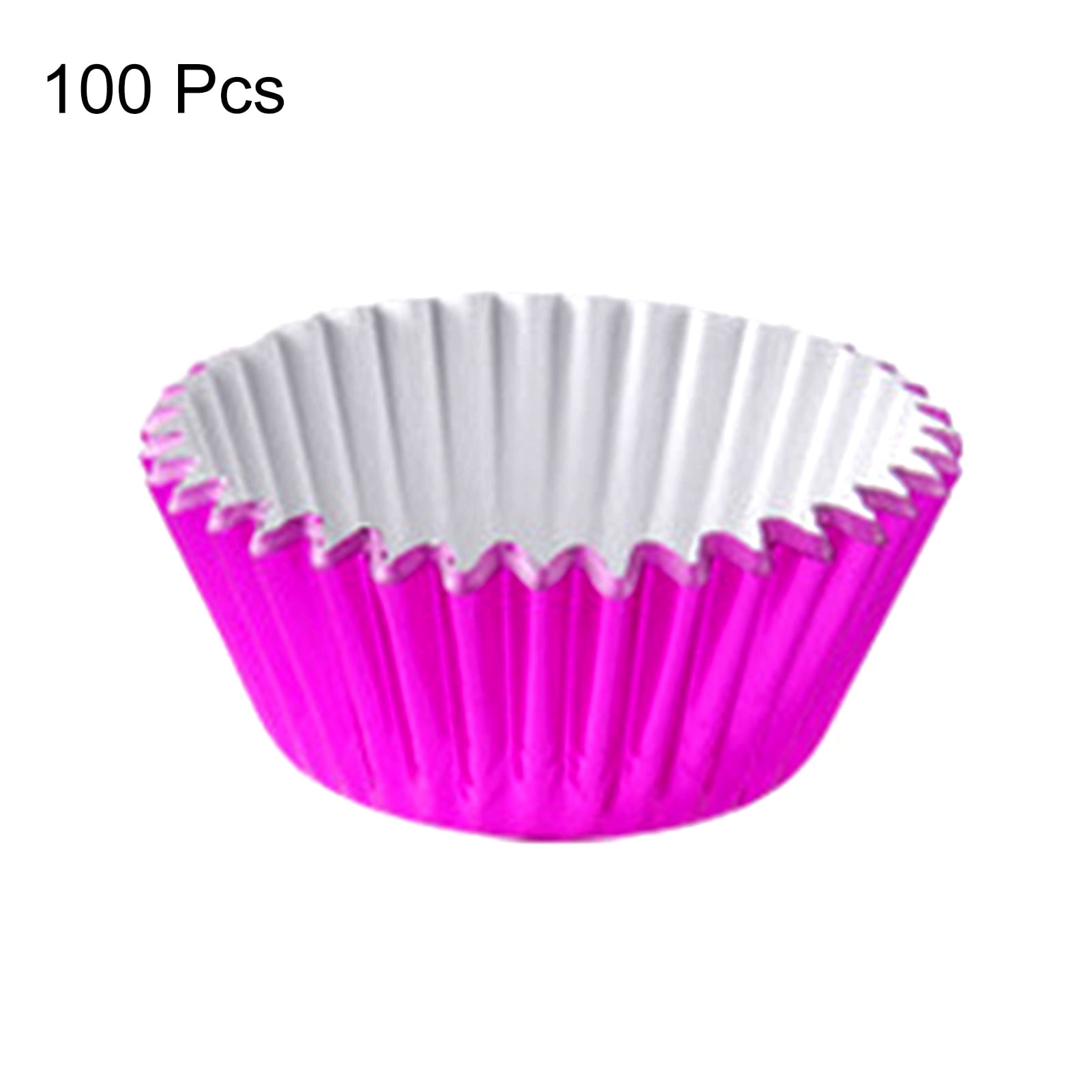 100Pcs Aluminum Foil Muffin Cases Paper Baking Cupcake Cups Kitchen