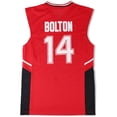 thumbnail image 2 of Camisa de malla transpirable para hombres Troy Bolton 14 puntos camiseta de baloncesto de secundaria roja, 2 of 3