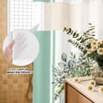 thumbnail image 2 of No Hook Shower Curtain with Built-in Rings - Botanical&nbsp;floral Washable Waterproof Fabric Bathroom Curtains for Hotel,Rentals, 72X 96 Inch Extra Long , Retro Watercolor Eucalyptus Leaves Green, 2 of 9