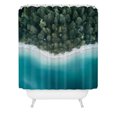 thumbnail image 2 of Society6 Michael Schauer Green And Blue Symmetry Shower Curtain 71" x 74", 2 of 3