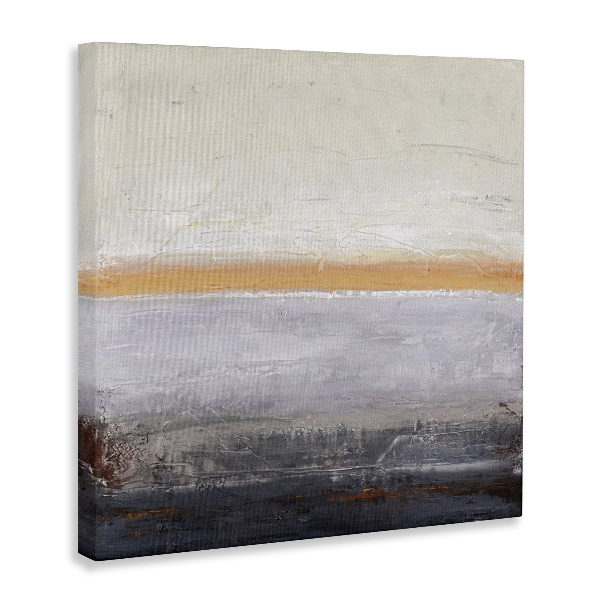 Warm Peachy Horizon Canvas Wall Art, design by Design Fabrikken