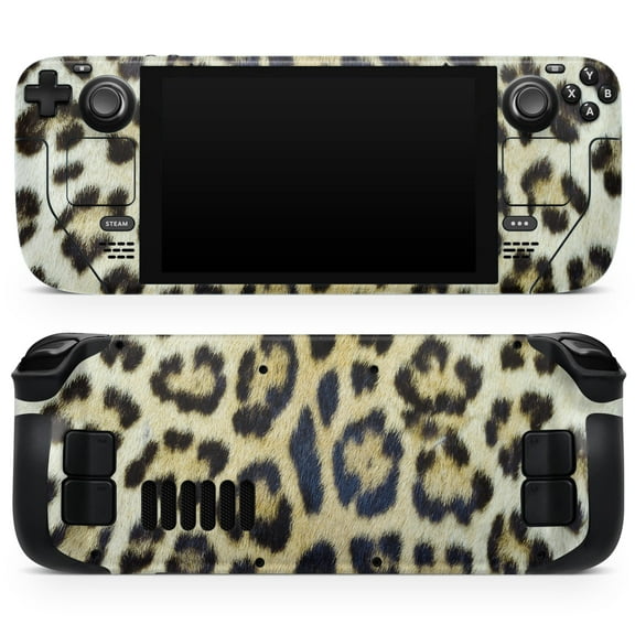 Design Skinz - Compatible with Steam Deck - Skin Decal Protective Scratch-Resistant Removable Vinyl Wrap Cover - Real Leopard Hide V3