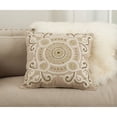 thumbnail image 3 of Saro Martina Cotton Throw Pillow, 3 of 3