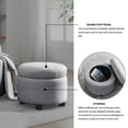 thumbnail image 5 of Juiluna Swivel Barrel Chair With Round Storage Chair, Storage, Soft Cushion 360° Rotation Upholstered Round Chair For Living Room, Bedroom, Office, Kids Room, 5 of 9