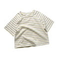 thumbnail image 6 of SGMVNU 2 Pack Girl's Striped Shirt Drop Shoulder Short Sleeve Casual Loose Tee Baby Toddler Kids Summer Outfits, Size 12-24 Months, Light Blue & Light Yellow, 6 of 9