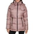 thumbnail image 6 of Kenneth Cole Women's Horizontal Zip Puffer, BARK, Large, 6 of 6