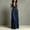 Navy Blue, variant on Morttic Women's Elegant Sleeveless Lapel Shirt Dress – Solid Color Front Button Slim Fit Long Dress with Side Pockets Red，XL