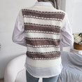thumbnail image 2 of Minimalist Sweater Vest Women Cropped Knit for Weekend Outfits Women's Sweater Vest Casual Cute Houndstooth V Neck Fashion Graphic Tees Comfy Sleeveless Autumn Tunic, 2 of 8