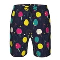 thumbnail image 3 of Sikiie Colorful Ping Pong Rackets Print Men's Beach Shorts, High Elastic Quick-drying Shorts - with Drawstring and Slip Pockets, Suitable for Beach, Sports, Vacation-XX-Large, 3 of 6