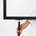 thumbnail image 5 of M&T Displays Metal Oval Info Board Black 18x24 Inches Slide-In Poster Sign Holder 1 Tier Double Sided Floor Standing Pedestal Advertising Display with Backing and Anti-Glare PET Cover, 5 of 14