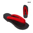 thumbnail image 2 of Sonducket 1 par de zapatos Retro para Cosplay, pantuflas de antideslizantes, plataforma impermeable resistente al desgaste, sandalias de verano, Accesorios de calzado Vino Tinto/42-43 Sonducket AP012712-01, 2 of 6