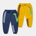 thumbnail image 3 of MXIEZI 1-8 Years Old Baby Boys Sweatpants Kids Cartoon Dinosaur Elastic Waist Trousers Toddler Cotton Jogger Pants for Boys, 3 of 7