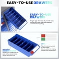 thumbnail image 2 of 75 Drawer Parts Cabinet – Nut and Bolt Tool Storage Organizer, 25.8" x 8.66" x 35.4",with Drawer Dividers & Labels, for Workshop Tools and Small Parts, 2 of 7