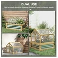 thumbnail image 4 of Raised Garden Bed with Cold Frame - Outdoor Elevated Planter Box for Vegetables, Herbs & Flowers - Greenhouse Kit with UV Protection & Ventilation, 4 of 9