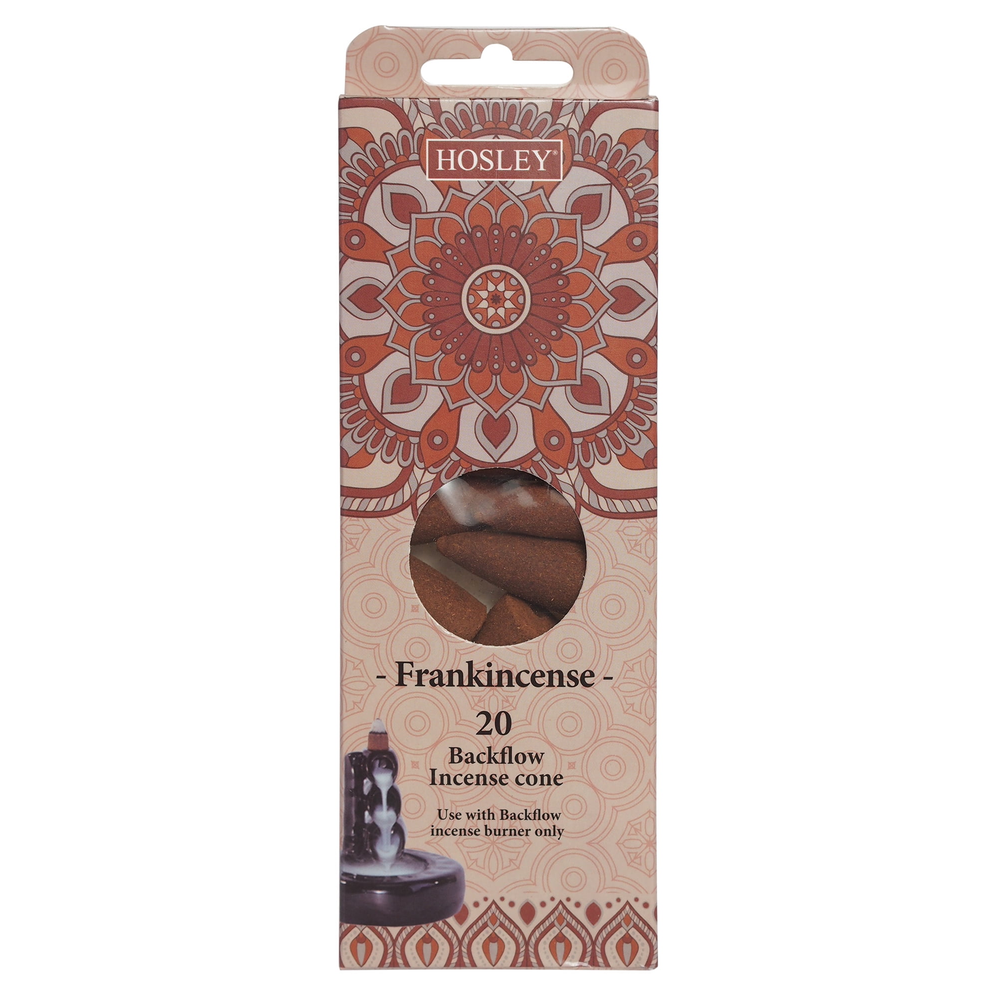 Hosley 20 pc. Highly Fragrance Frankincense Backflow Incense Cones