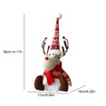 thumbnail image 3 of Muñeco Sentado Ciervo JShteea Peluche Decoraciones Navideñas rojo, 3 of 6