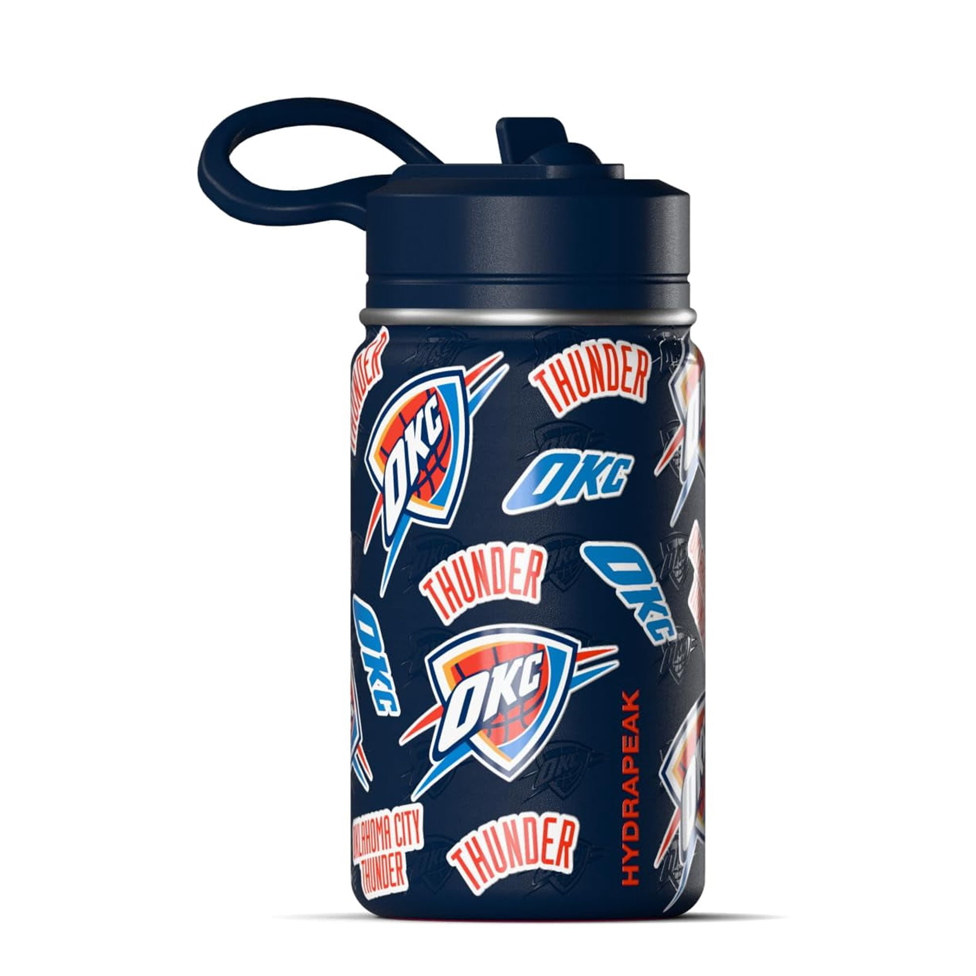 Hydrapeak x NBA Officially Licensed Philadelphia 76ers 14oz Mini Kids Water Bottle with Straw Lid and Handle Reusable Stainless Steel Double Wall Insulated Spill Proof Sports Gift for Boys Girls
