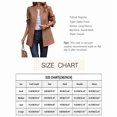 thumbnail image 6 of NAYTOAO Women Stand Collar Open Front Long Sleeve Lined Wool Blend Coat Casual Outerwear, 6 of 6