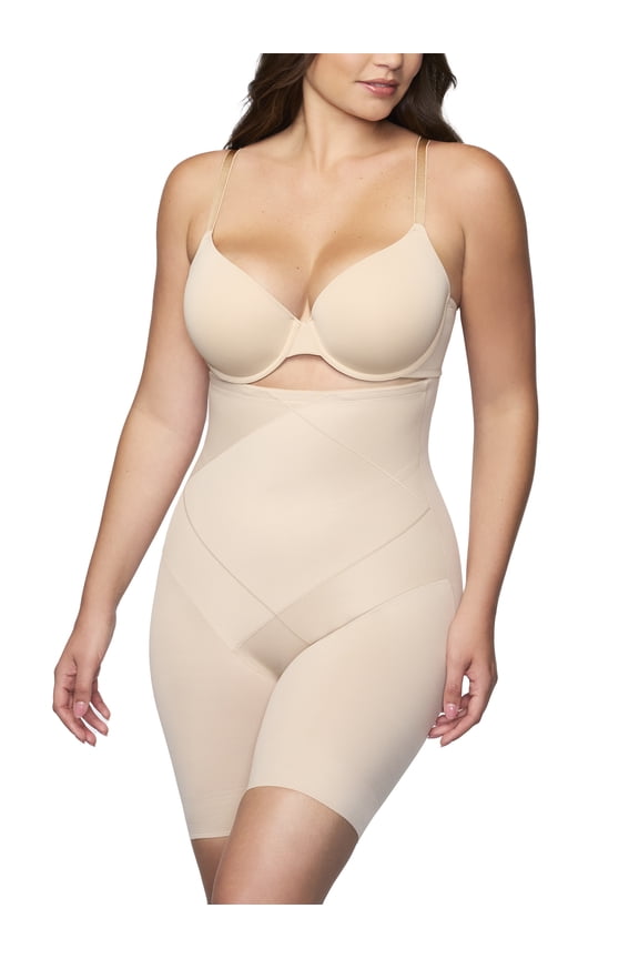 Women's Tummy Tuck Extra Firm Control Shapewear, High-Waist Shaping Thigh Slimmer, Sizes S-3XL