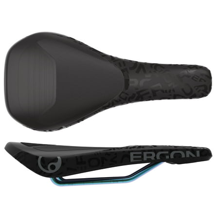 Ergon SM Downhill Comp Team Saddle, Black/Oil Slick