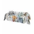 thumbnail image 2 of Autumn Thanksgiving Pumpkins Sofa Covers for 3 Cushion,Washable Couch Cover for Sectional Sofa Slipcovers with Tassel,Farmhouse Wooden Leaves Loveseat Covers Futon Cover Throw Blanket 71''x118'', 2 of 8
