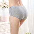thumbnail image 4 of Breathe Cotton Brief Underwear for Women Mid-Rise Floral Postpartum Hipster Ladies Lace Panties Girls Full Coverage Briefs Cotton Stretch Briefs, 4 of 6