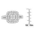 thumbnail image 4 of 10k White Gold 0.70ct TDW Round and Princess Diamond Composite Ring (H-I,SI2-I1), 4 of 4