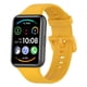 thumbnail image 2 of Bandas de repuesto para reloj inteligente Correa de silicona suave para FIT2 Amarillo, 2 of 5