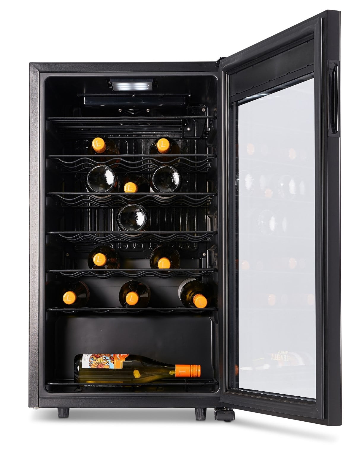 Premium Levella PWC337KB 3.1 Cu. Ft Single Zone Wine Cooler Black