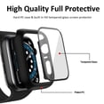 thumbnail image 2 of For Apple Watch Series 9 Case 45mm & Series 7 8 45mm, IC ICLOVER Full Cover for Apple Watch Series 7/8/9 Matte Case Slim Hard PC Protective Bumper Cover & Shockproof Screen Protector for iWatch Black, 2 of 9