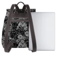 thumbnail image 3 of Disketp Black Cats In A Garden Mochila de Cuero para Mujer, Bolso de Espalda Antirrobo con Estilo para Viaje, Trabajo y Uso Diario, 3 of 4
