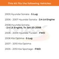 thumbnail image 2 of Max Advanced Brakes - Brake Kit for 2005-2008 Hyundai Sonata 2005-2009 Tucson 2006-2010 Kia Optima Front and Rear Replacement Disc Brake Rotors and Ceramic Brake Pads, 2 of 9