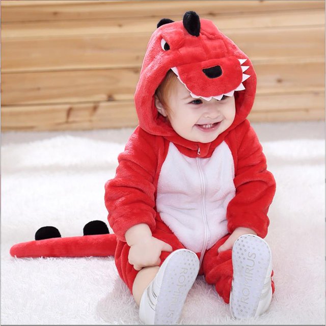 Mameluco de dibujos animados de dinosaurio Kigurumi para bebés, mono de animales para niños, pijamas de Cosplay para niñas, Disfraces para niños pequeños, ropa