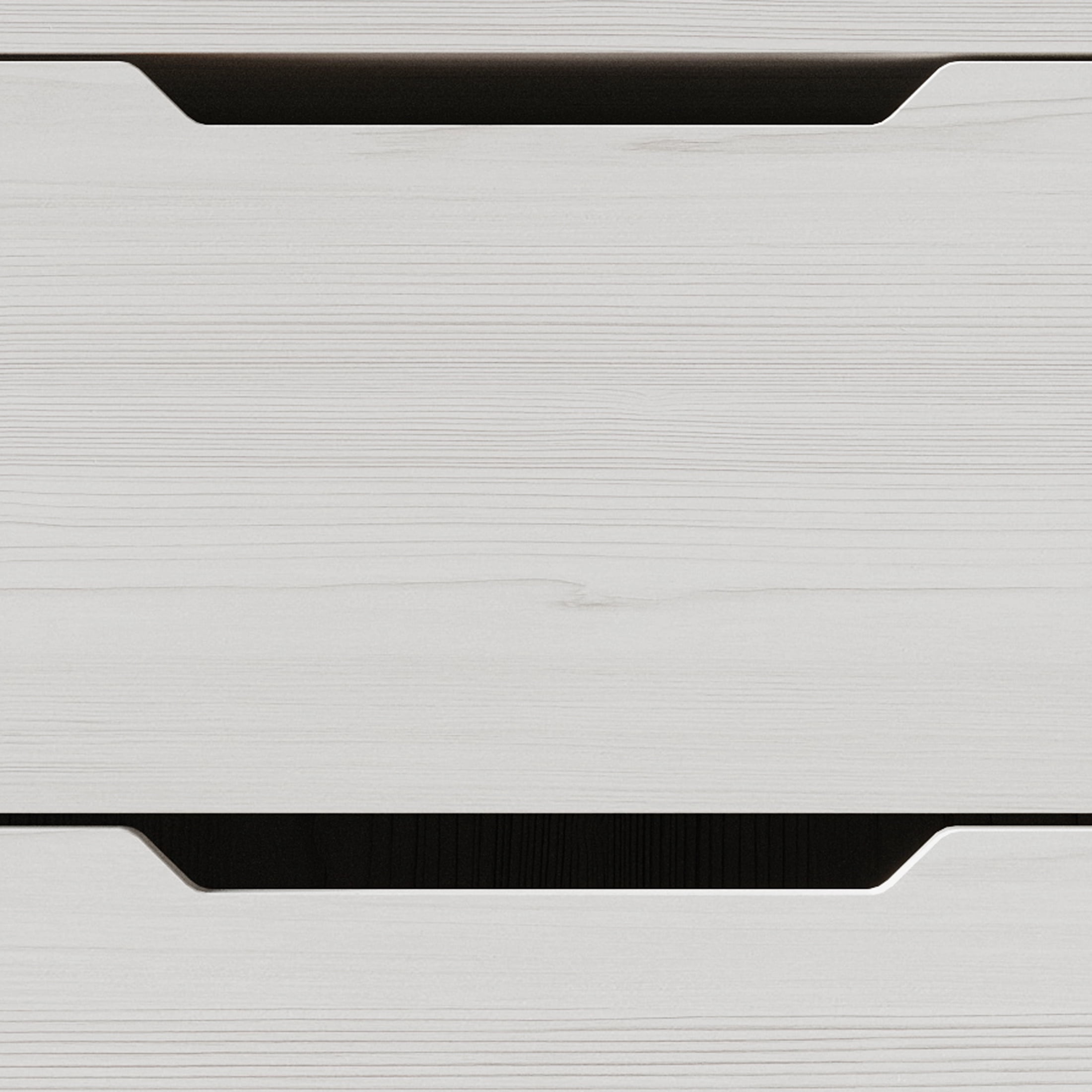 Castle Place Modern 2-Drawers Wooden Nightstand, Light Grey