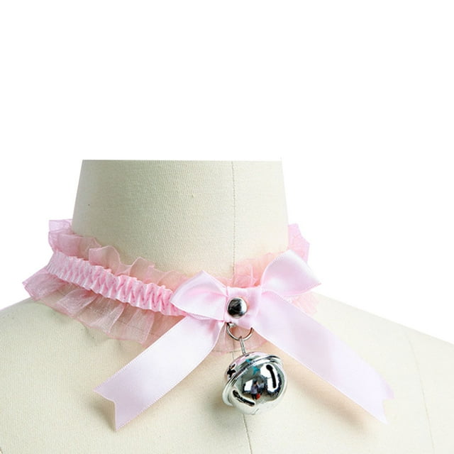 unbranded Collar Rosa De Encaje Con Detalle De Campana Y Para Ocasiones Especiales