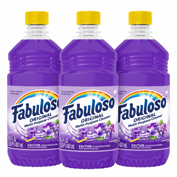 3 Pack Fabuloso Liquid All Purpose Cleaner, Lavender, 16.5 oz
