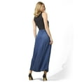 thumbnail image 6 of MeMoi Women's Flared 4-Panel Lyocell Denim Maxi Skirt - Womens - Female (L, Medium Wash), 6 of 6