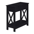 thumbnail image 1 of Mesa auxiliar Oxford Flip Top con estación de carga y estante Convenience Concepts S25-131, 1 of 2