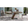 thumbnail image 2 of Armen Living Bravo Modern Faux Leather Dining Chair, Coffee (Set of 2), 2 of 2