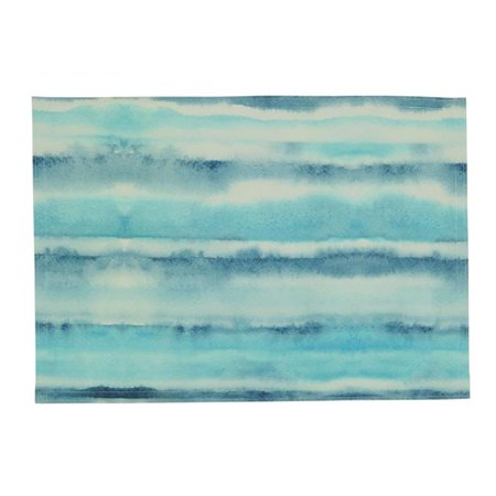 

Saro Lifestyle 1023.BL1420B 14 x 20 in. Watercolor Design Oblong Placemats Blue - Set of 4