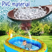 Inflatable Swimming Pool for s with Sprinkler, 67x41x32in Family Size Backyard Summer Water Play