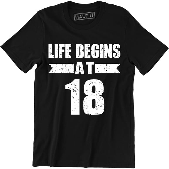 Life Begins At 18 BORN In 2001 Year of Legends 18th Birthday Gift Mens T-Shirt