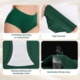thumbnail image 3 of MecTo Womens Cotton Underwear 5 Pack Hipster Panties Soft Cotton Briefs Moisture Wicking Ladies Underpants, 3 of 7
