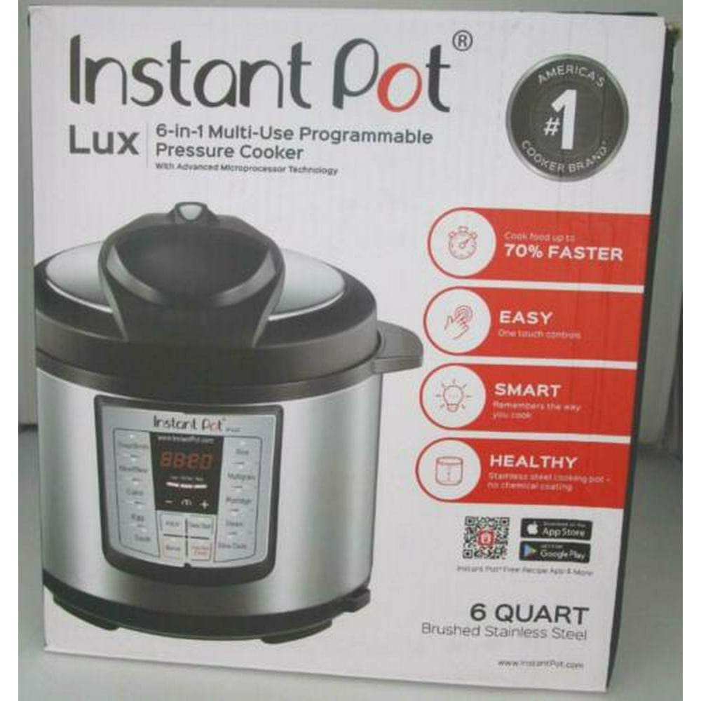 Instant Pot Lux 60 V3 6 Qt 6in1 Multiuse Programmable Pressure