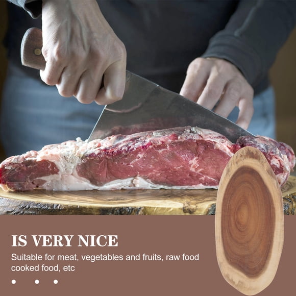 SHINYPASING Tree Stump Design Board Synthetic Material Cutting Board Assorted Color for Cutting Meat 1Pack